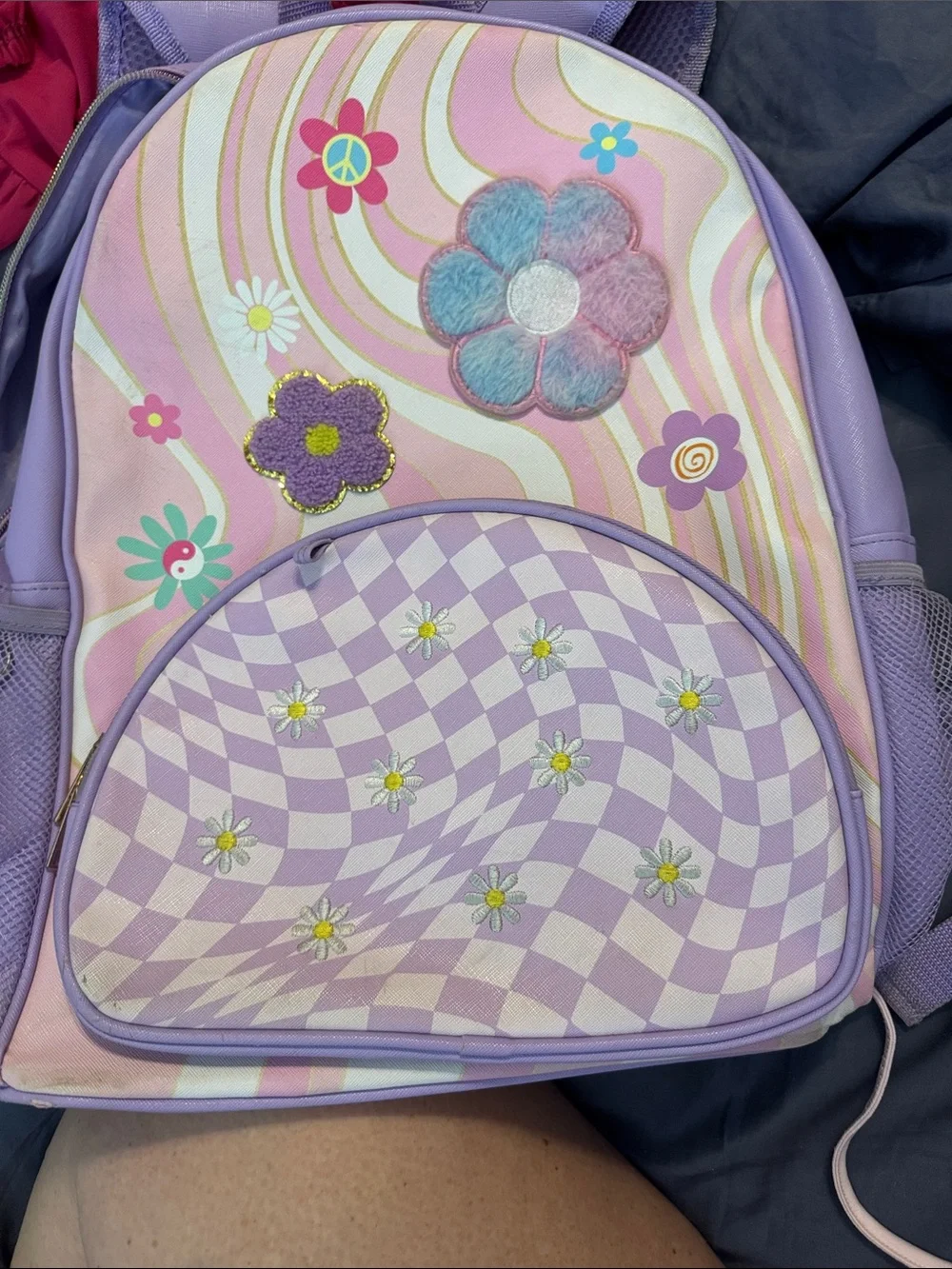 Kids Floral Purple & Pink Mini Backpack